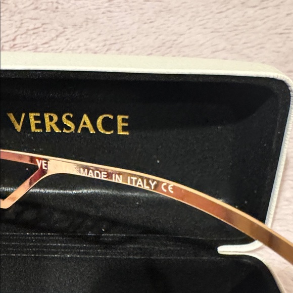 Versace Women's Burgundy Sunglasses - Picture 6 of 6